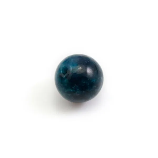 Apatite, semi-percé d'un côté, ronde 10mm x 2pcs
