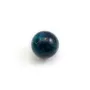 Apatite, in blue color, half drilled, round 10mm x 2pcs