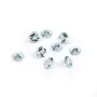 Aquamarine sky blue, crimped, cut in brilliant x 1pc