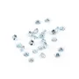 Aquamarine sky blue, crimped, cut in brilliant x 1pc