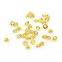 Yellow sapphire, crimped, cut in brilliant x 1pc