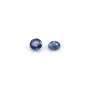 Blue sapphire, crimped, cut in brilliant x 1pc
