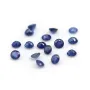 Saphir de couleur bleu, à sertir, taillé en brillant x 1pc