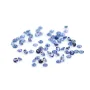 Saphir de couleur bleu, à sertir, taillé en brillant x 1pc