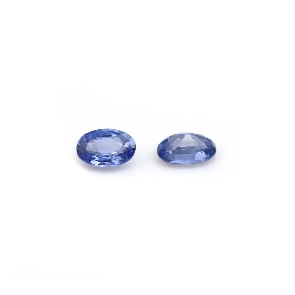 Saphir bleu à sertir, de forme ovale, 4 * 6mm x 1pc