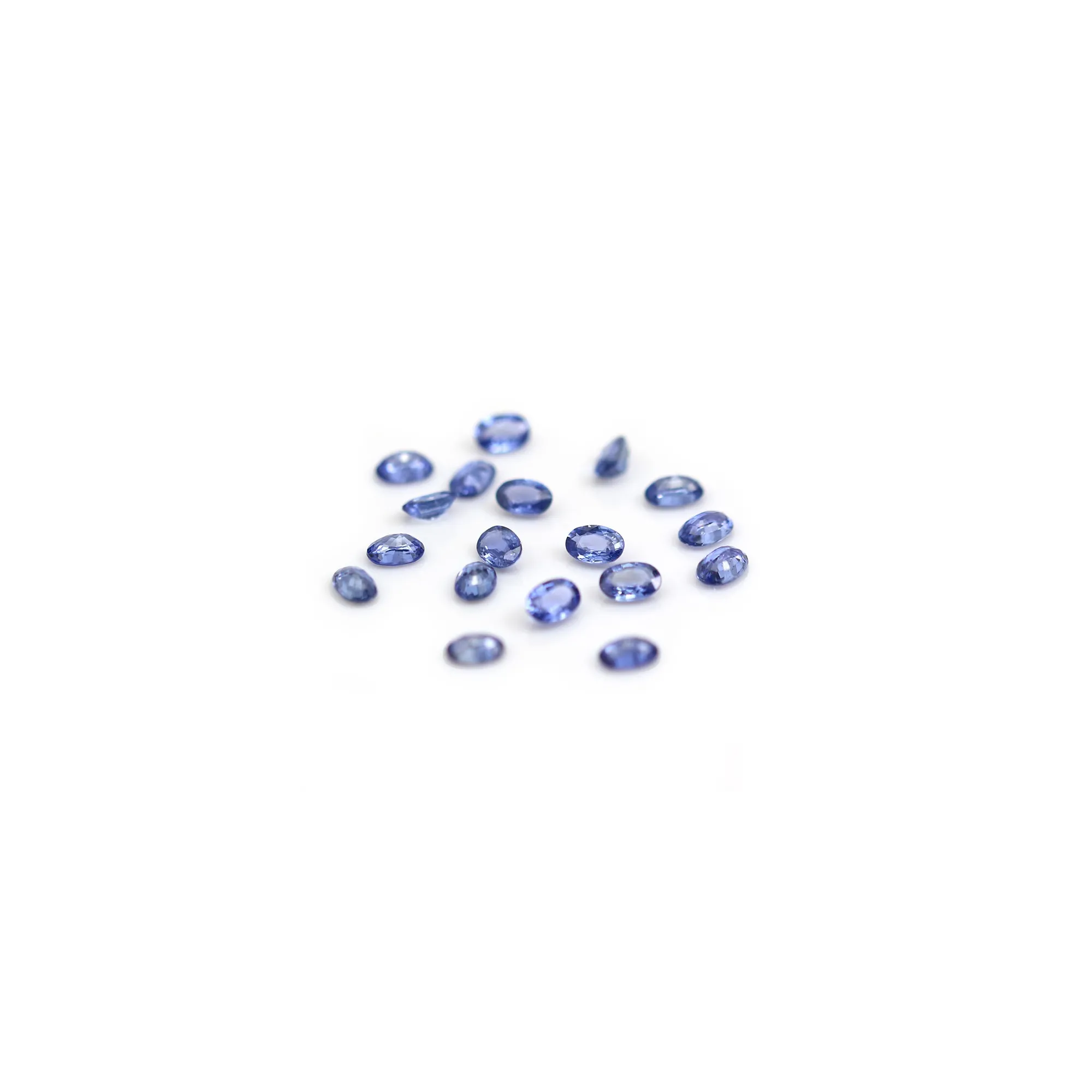 Lot De Saphirs Bleus Naturels Ovales 8x6mm - Pierres Précieuses De Sri Lanka