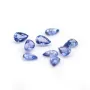 Blue sapphire, crimped, cut in pear, 4 * 6mm x 1pc