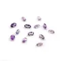 Cabochon en améthyste ovale facette  4x6mm x 1pc