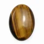 Pendentif en oeil de tigre, de forme ovale, 24 * 34mm x 1pc