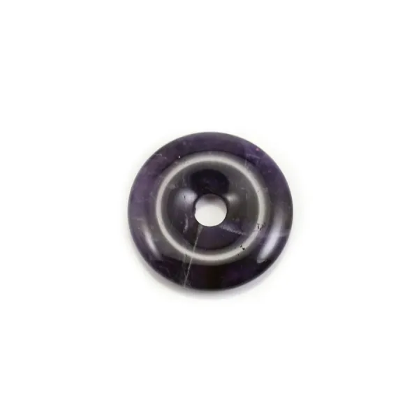 Donut en améthyste 30mm x 1pc