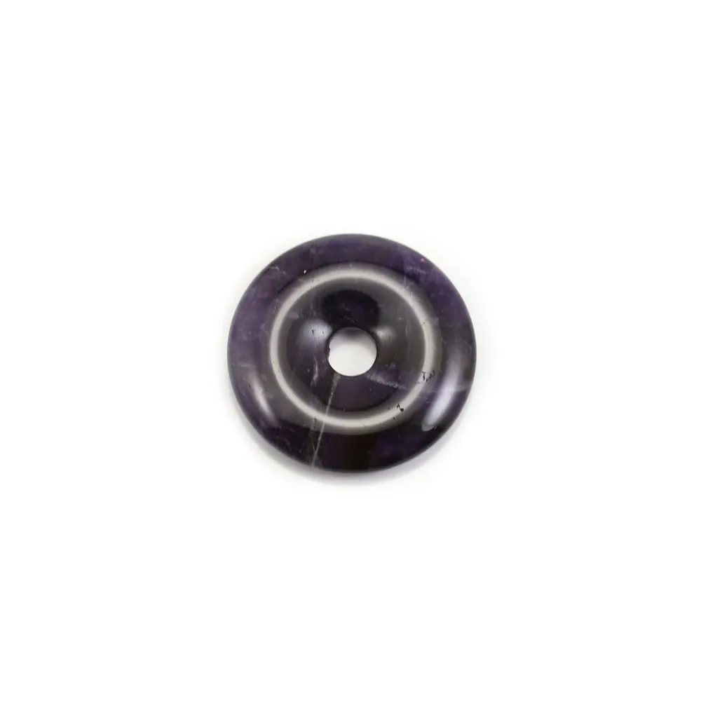 Donut en améthyste 30mm x 1pc