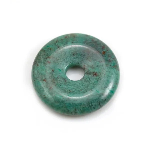 Donut verde jaspe 25mm x 1pc