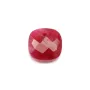 Pendentif sillimanite teinté carré facette 10mm x 1pc