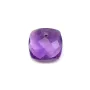 Pendentif améthyste carré facette 10mm x 1pc