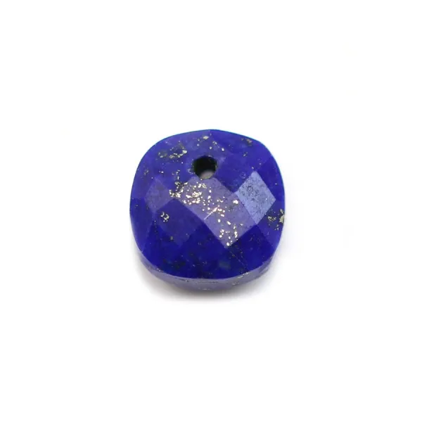 Pendant lapis lazuli faceted 10mm x 1pc