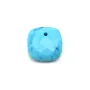 Pendentif turquoise reconstituée carré facette 10mm x 1pc
