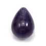 Pendentif de améthyste semi-percé, en forme de goutte, 15x20mm x 1pc