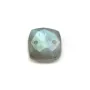 Intercalaire en labradorite facetté avec 2 trous 10mm x 1pc