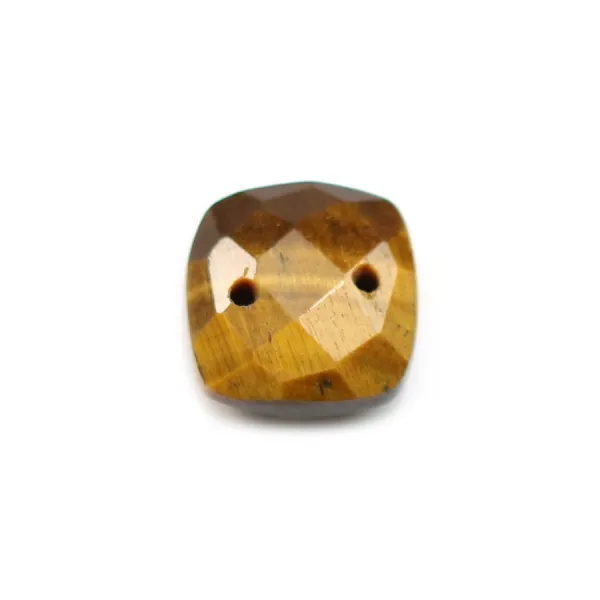 Intercalaire en oeil de tigre avec 2 trous 10mm x 1pc