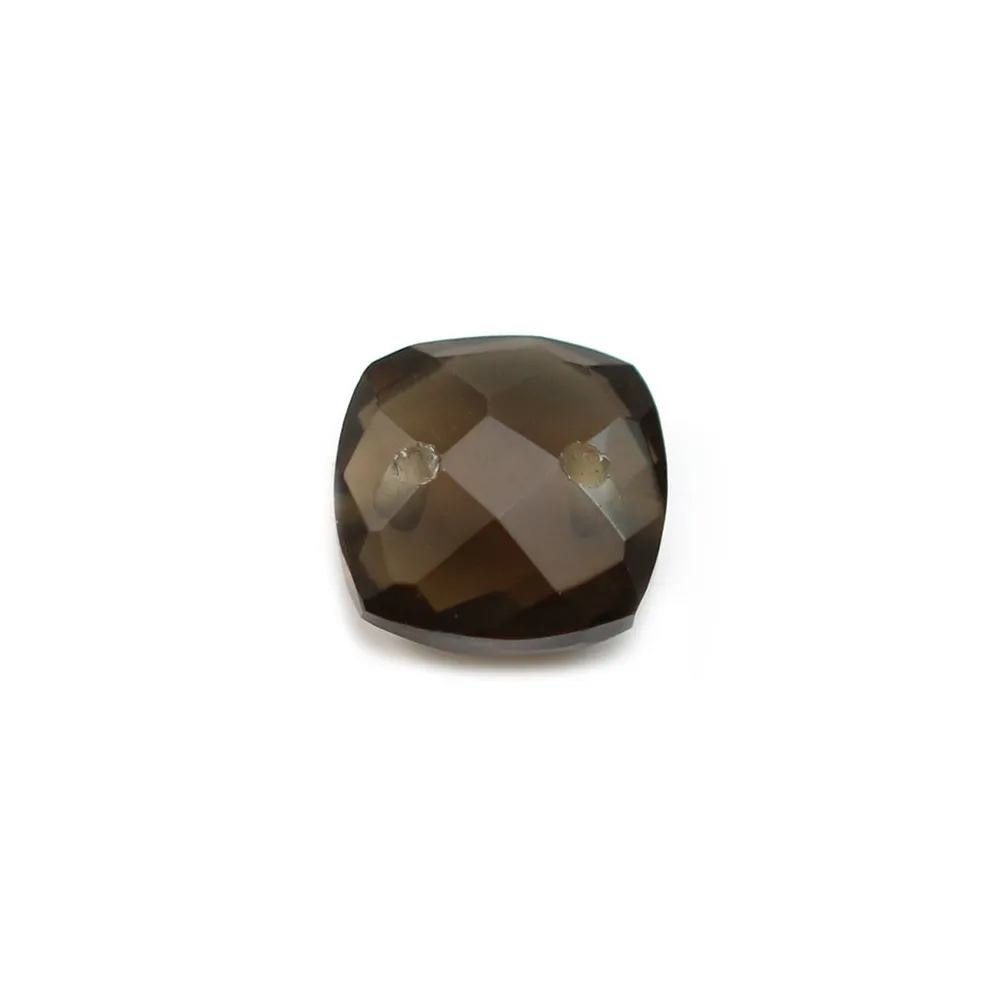 Intercalaire en quartz fumé avec 2 trous 10mm x 1pc