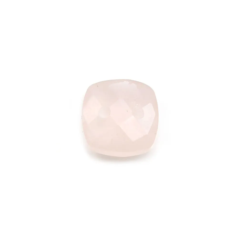 Intercalaire en quartz rose avec 2 trous 10mm x 1pc