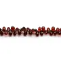 Grenat briolette  5x8mm-6x9mm x 20cm