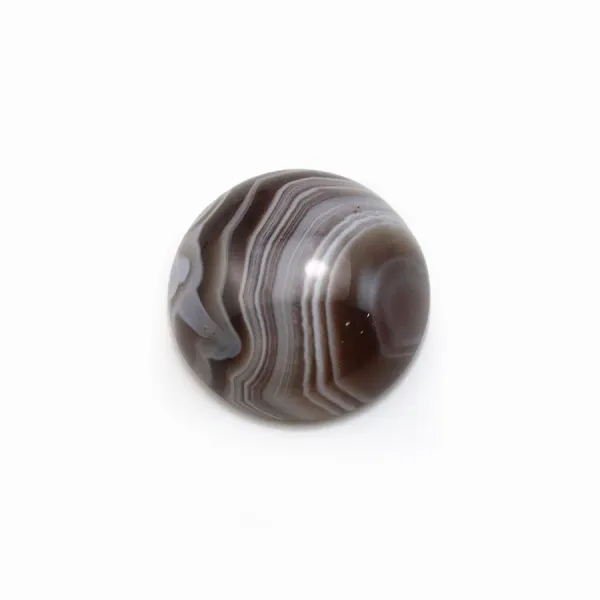 Cabochão de ágata do Botswana redondo 14mm x 1 peça