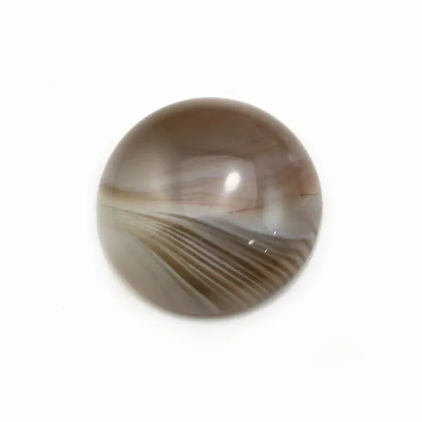 Cabochon of crystal rock, in round shape, 2mm x 4 pcs