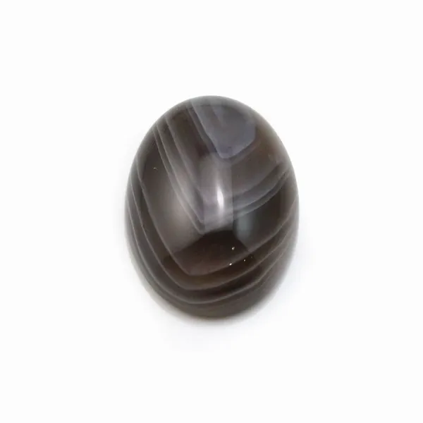 Cabochão de Ágata do Botswana, em forma oval, 12x16mm x 1 peça