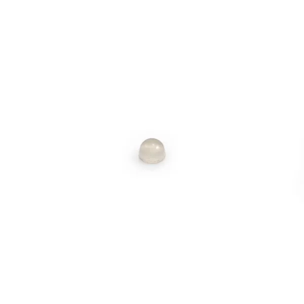 Cabujón de ágata gris, forma redonda, 2mm x 10 piezas