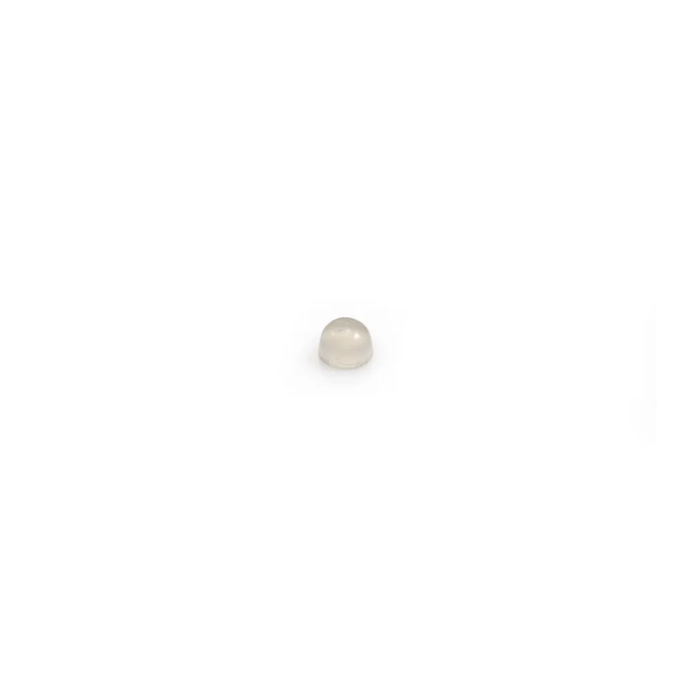 Cabochon d'agate grise, de forme ronde, 2mm x 10 pcs