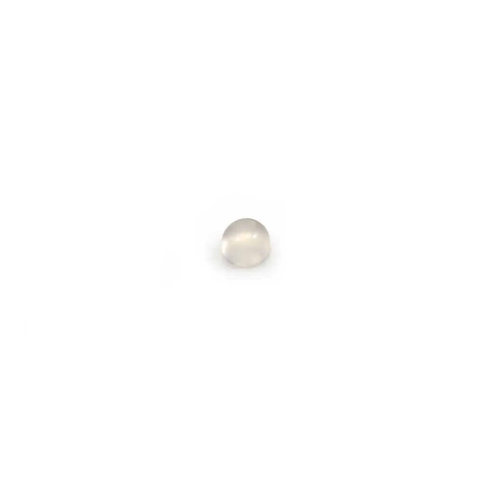 Cabochon d'agate grise, de forme ronde, 3mm x 10 pcs