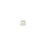 Cabochon d'agate grise, de forme ronde, 3mm x 10 pcs