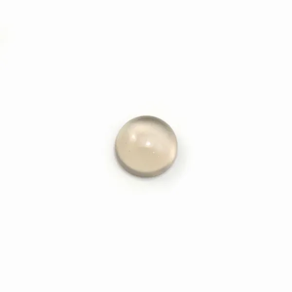 Cabochon d'agate grise, de forme ronde, 6mm x 10 pcs
