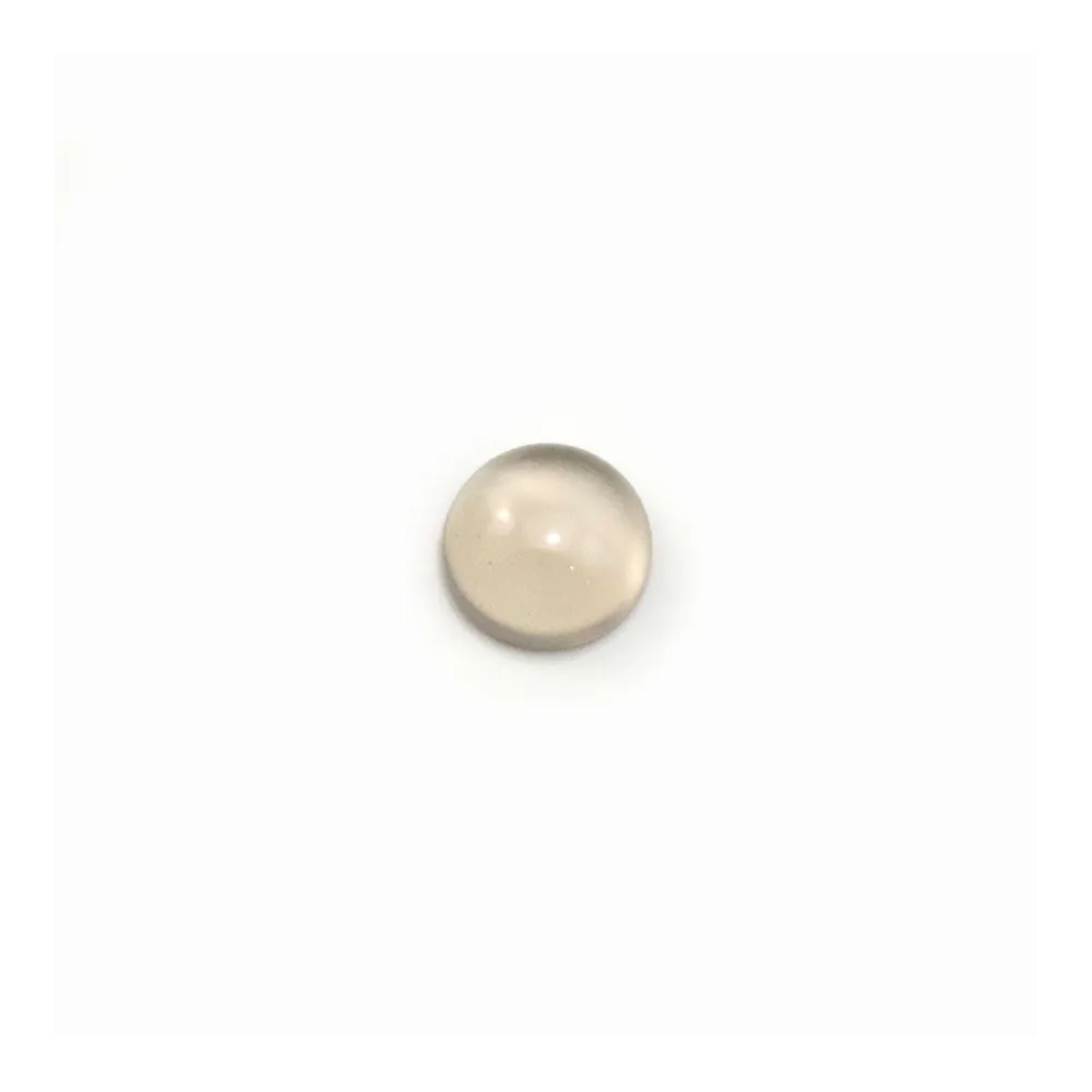 Cabochon d'agate grise, de forme ronde, 6mm x 10 pcs