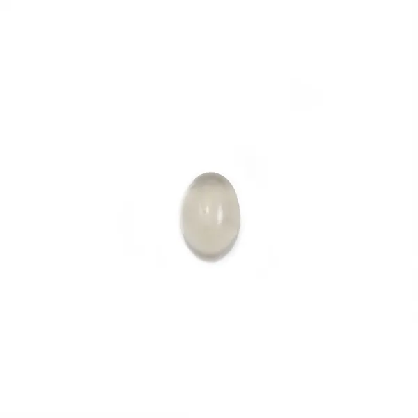 Cabochon d'agate grise, de forme ovale, 4 * 6mm x 10pcs