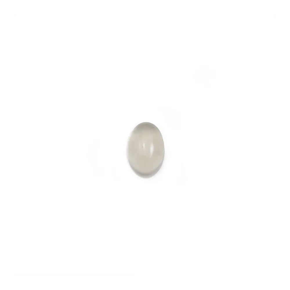 Cabochon of grey agate, in oval shaped, 4 * 6mm x 10pcs