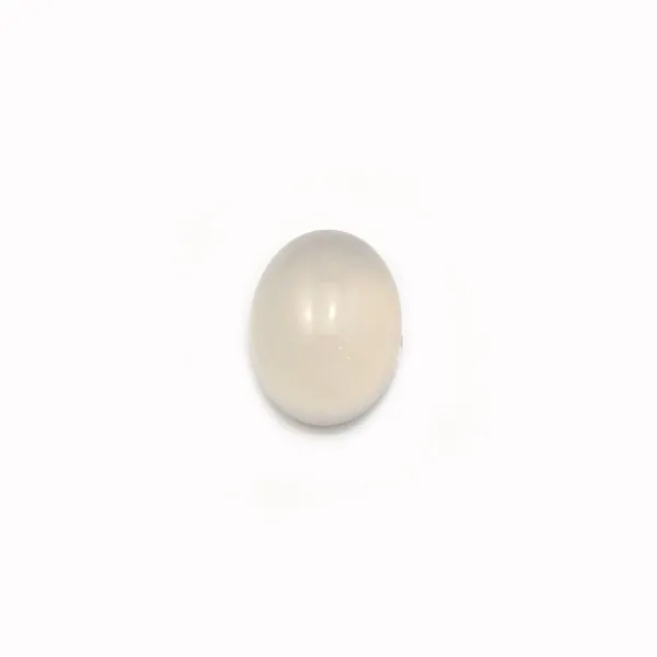 Cabochon d'agate grise, de forme ovale, 7 * 9mm x 6pcs