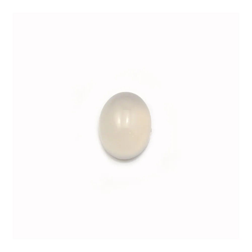 Cabochon d'agate grise, de forme ovale, 7 * 9mm x 6pcs