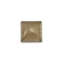 Cabochon agate grise, de forme carré, 10mm x 4pcs