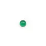 Cabochon agate vert ronde 4mm x 4pcs