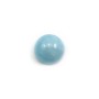 Cabochon aigue marine rond 12mm  x 1pc