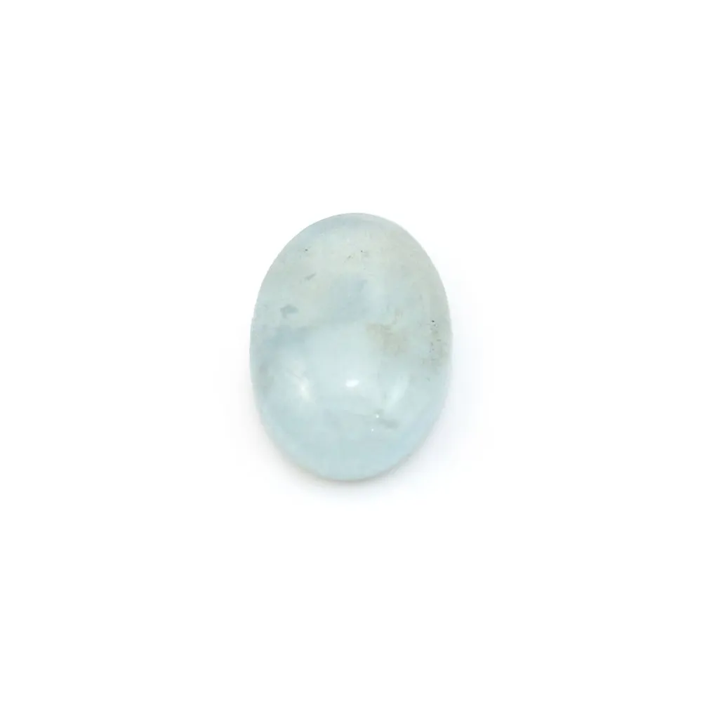 Cabochon aquamarine oval 8x12mm x 1pc