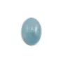 Cabochon d'aigue marine, de forme ovale, mesurant 13x18mm x 1pc