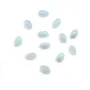Aquamarine oval-shaped cabochon measuring 10x14mm x 1pc