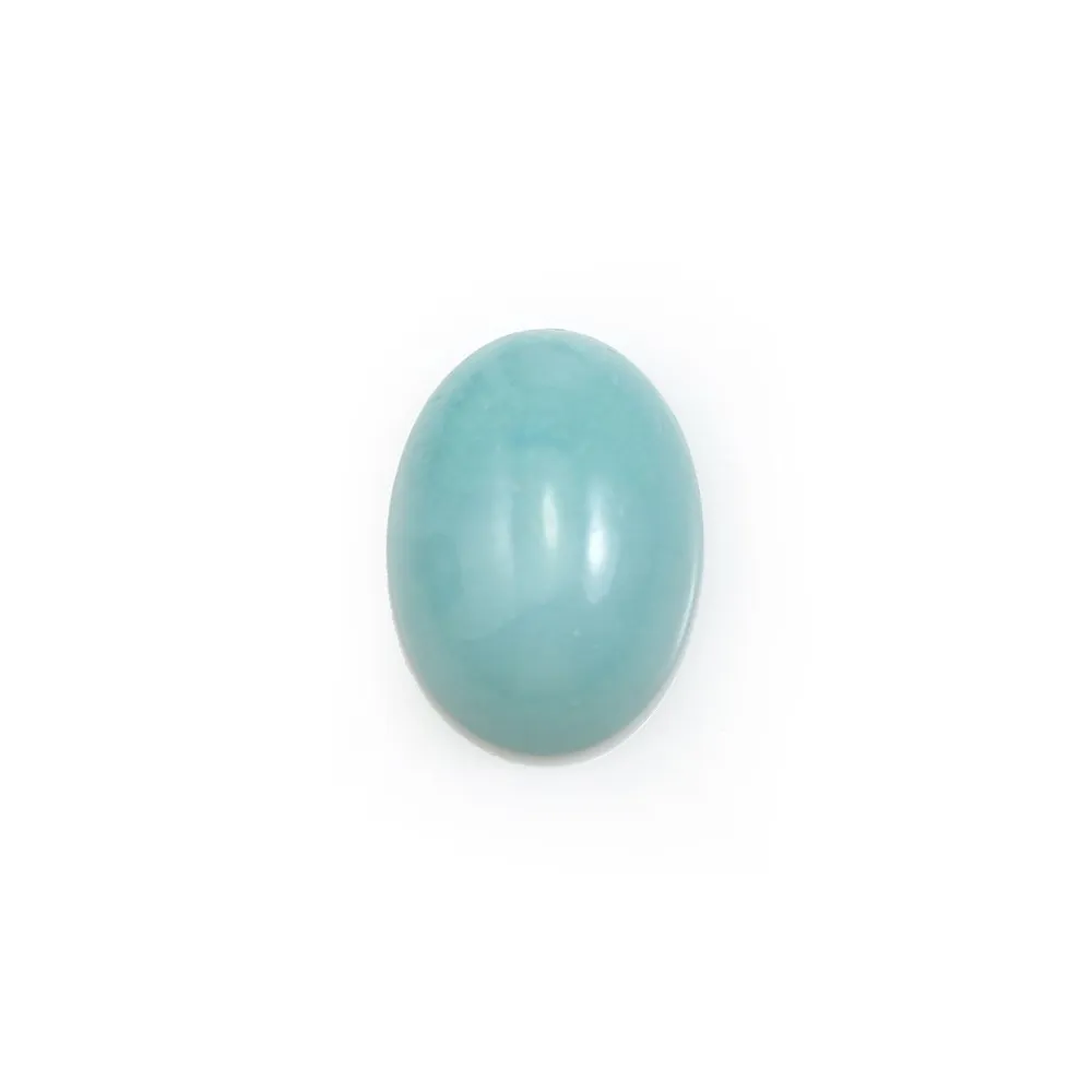 Cabochon amazonite ovale 10x14mm x 1pc