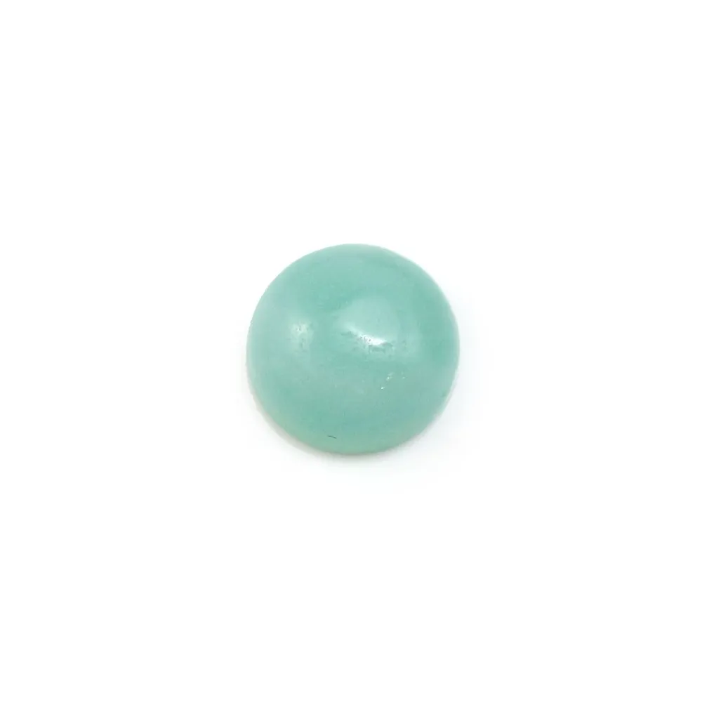 Cabochon amazonite rond 10mm x 4pcs
