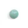 Cabochon bleu d'amazonite, de forme ronde, 12mm x 2pcs