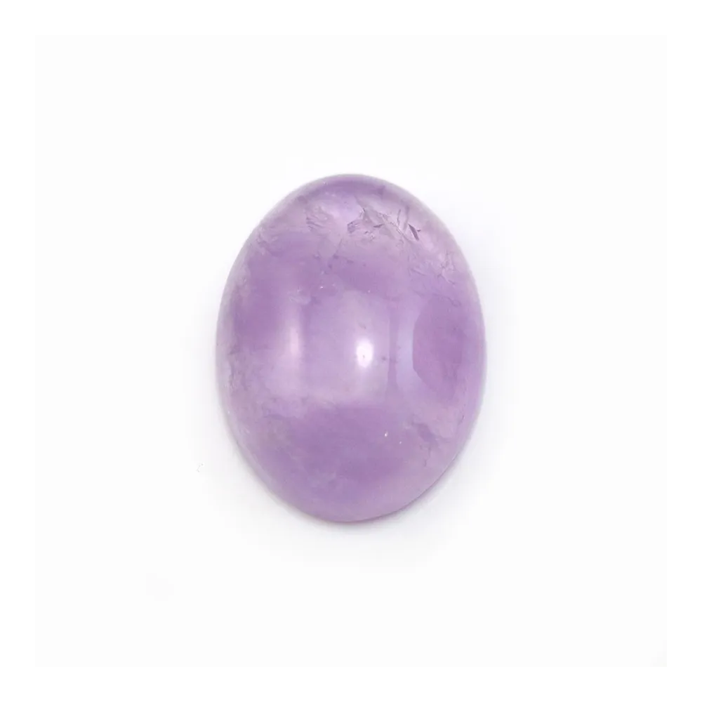 Cabochon amethyste claire ovale 12x16mm x 1pc