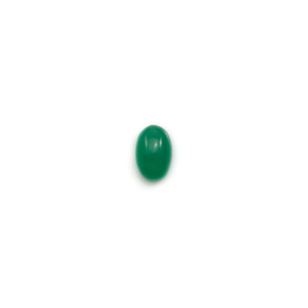 Green aventurine cabochon, in oval shaped, 4 * 6mm x 4pcs
